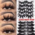 Dramatic False Eyelashes 25mm Lashes 3D Soft Mink Hair Eye Lash Extension