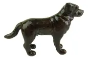 Miniature Porcelain Labrador - Dark Chocolate Figurine Approx 5cm High