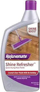 [Rejuvenate] Shine Refresher Hardwood Polish Restorer Removes Scratches from Wood Floors Restores Shine and Protects Laminate Linoleum Tile Vinyl and More