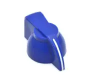 (6) Blue Chicken Head Guitar/Amplifier/Pedal Knobs 1/4" Solid Shaft P-K300BU