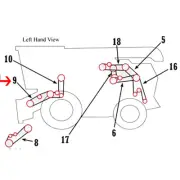 Belt - Feederhouse Drive Variable Speed STD Fits John Deere 9750 STS 9650 STS