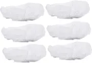 [VALICLUD] Adjustable Elastic Work Hat for Chef 6pcs Set Food Service Hats Dustproof Hair Net Hat for Kitchen Use White