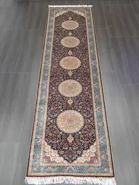 在飛比找Yahoo!奇摩拍賣優惠-米可家飾~手工打結新疆地毯出口土耳其波斯地毯別墅走廊毯天匠地