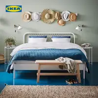 在飛比找蝦皮商城精選優惠-【床架 雙人床】IKEA宜傢NESTTUN奈斯頓歐式鐵藝床雙