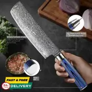 Handmade Chef Knife Knives Kitchen Damascus Steel Wood Resin Handle Professional