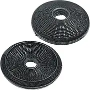SPARES2GO Carbon Charcoal Filter compatible with Bosch, fits Neff & fits Siemens Cooker Hood/Extractor Fan Vent (2 x 190 mm Filters)
