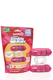 Screaming O Double Wammy Stretchy Bass Vibrating Cock Ring