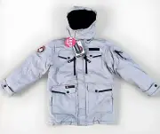 Canada Parka Jacket Weather Gear Waterproof Grey Boys Size Large 14-16 Brand New