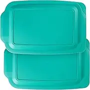 Replacement Lids for Pyrex 9 x 13 Casserole Glass Baking Dish Container Cover 3 QT 233-PC (Turquoise), 2-Pack