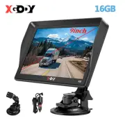 XGODY HGV LGV SAT NAV Truck Car GPS Navigation 16G Speedcam MP3 FM Type-C 9 Inch