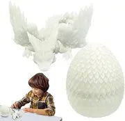 Dragon Egg Fidget Toys | Printed Crystal Dragon Toys,Movable Joints Relieve Stress Articulated Dragon Home Decor Fidget Toy