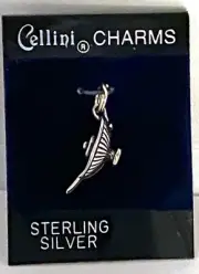 NOC NWT Vintage Cellini 3D Aladdin's Lamp Sterling Silver Charm Pendant