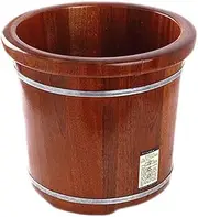 Wood Foot Bath Bucket Foot Tub for Soaking Feet, Wood Bucket for Pedicure, Foot Soak Bucket, Foot Basin for Adults, Foot Bath Spa Tub Super Easy to use Interesting