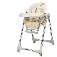 在飛比找蝦皮購物優惠-兒童餐椅多功能可折疊寶寶餐車嬰兒餐桌多檔位高低調節靠背可躺
