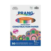 Prang (Formerly SunWorks) Construction Paper, 10 Assorted Colors, 12" x 18", ...