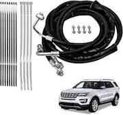FE37190 Rear AC Line Set Air Conditioning Hoses Repair Air Conditioner Lines Leaking Compatible with 2011-2016 Ford Explorer, 2013-2019 Ford Flex & For Lincoln MKT