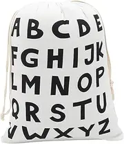 PLAFOPE Clothes Storage Bag Laundry Drawstring Pouch Home Organizer Cotton Fabric Tidy Travel Companion