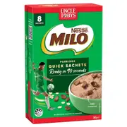Nestle Milo Porridge Quick Oats Sachets 8 Pack