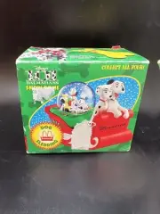 Vtg 1996 McDonalds Disney’s 101 Dalmatians Snow Dome Globe Dog Sledding In Box