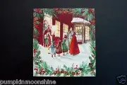 # I 520 RARE VTG Unused Tasha Tudor Xmas Greeting Card Greeting Festive Carolers