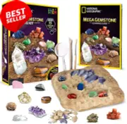 Gemstone Dig Kit, 15 Real Gemstones, STEM Activities, Gem Mining
