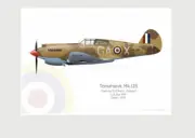 Warhead Illustrated Tomahawk Mk.IIB 112 Sqn RAF Clive Caldwell GA-X Print