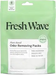 Fresh Wave Odor Eliminating & Deodorizing Packs, Bag of 6 - Safer Odor Relief for Small Spaces, Natural Plant-Based Odor Eliminator, Odor Absorbers for Home
