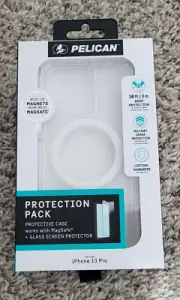 Pelican Protection Pack Clear Case & Glass Protector for iPhone 13 Pro 6.1"