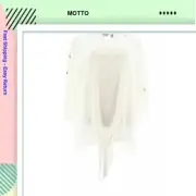 Motto Timeless Tie-Front Top Rayon Ivory size S