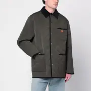 [Valentino] Olive green quilted jacket with VLogo patch 50 IT Green