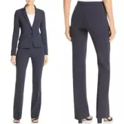 Hugo Boss Tulea Fundamental Side Zip Bootcut Trouser Pants Size 10 NWT Navy