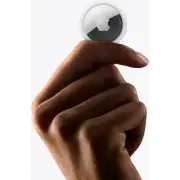 Apple AirTag 4 Pack with Magnetic Metal Cover Key Ring (Black)