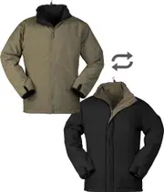 Mil-Tec Ranger, textile jacket reversible , color: Dark Green/Black , size: 3XL