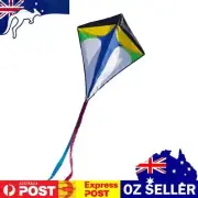 Large Kite Toy with Long Tail Rainbow Kite Primary Stunt Kite for Children Kids