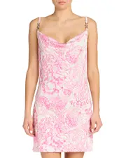 Versace Underwater Barocco Bicolo Dress