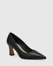 Lover Black Leather Pump