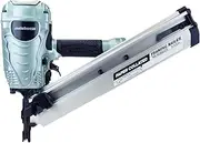 Metabo HPT Framing Nailer, Pro-Preferred Framing Tool For Flooring, Truss Build-Up, Roof Decking, and Housing Construction, Quick Switch Nailing, 3-1/2" 30° Paper Collated Nails, NR90ADS1