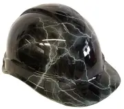 Hydro Dipped Hard Hat Ridgeline Cap Style Custom Light Gray Lightning