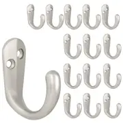 15PCS Coat Hooks Wall Mounted Single Prong Robe Hook for Hanging Towel Hooks ...