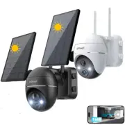 ieGeek 5MP Solar Security Camera WiFi Wireless PIR motion sensor two-way audio