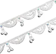 [Generic] Heavy Graceful Bell Anklet for Women and Girls (Pair of 1) By Indian Collectible, Medium, Metal, no gemstone