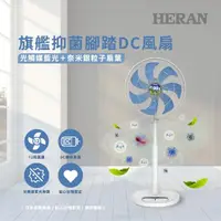 在飛比找momo購物網優惠-【HERAN 禾聯】14吋DC-光觸媒+奈米銀 雙效抑菌電風