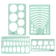 4PCS Engineering Ruler Landscape Ruler Building Template Marketing Plan Template