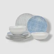 Noritake Blue Hammock Coupe 12-Pc. Dinnerware Set