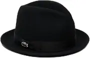 [Lacoste] RK043J-9903158 Official Wool Felt Medium Fold Hat, Black, 58.0 cm