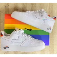 在飛比找Yahoo!奇摩拍賣優惠-【正品】Nike Air Force 1 Betrue 彩虹