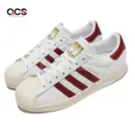 ADIDAS 休閒鞋 SUPERSTAR 男鞋 女鞋 白 酒紅 奶油底 金標 皮革 貝殼頭 愛迪達 GZ1603