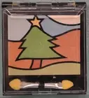 EYE Shadow Makeup Women NEW Blue Cross Beauty ORNAMENTS Tree SCENE Green PEACH