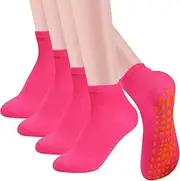 [Risipu] 4 Pairs Yoga Soken Stopper Socks Women's Non-Slip & ABS Socks for Women 35-41 Non-Slip Socks