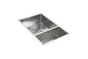 715x440mm Handmade Stainless Steel Undermount / Topmount Kitchen Sink with Waste